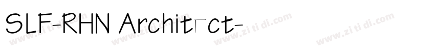 SLF-RHN Architect字体转换